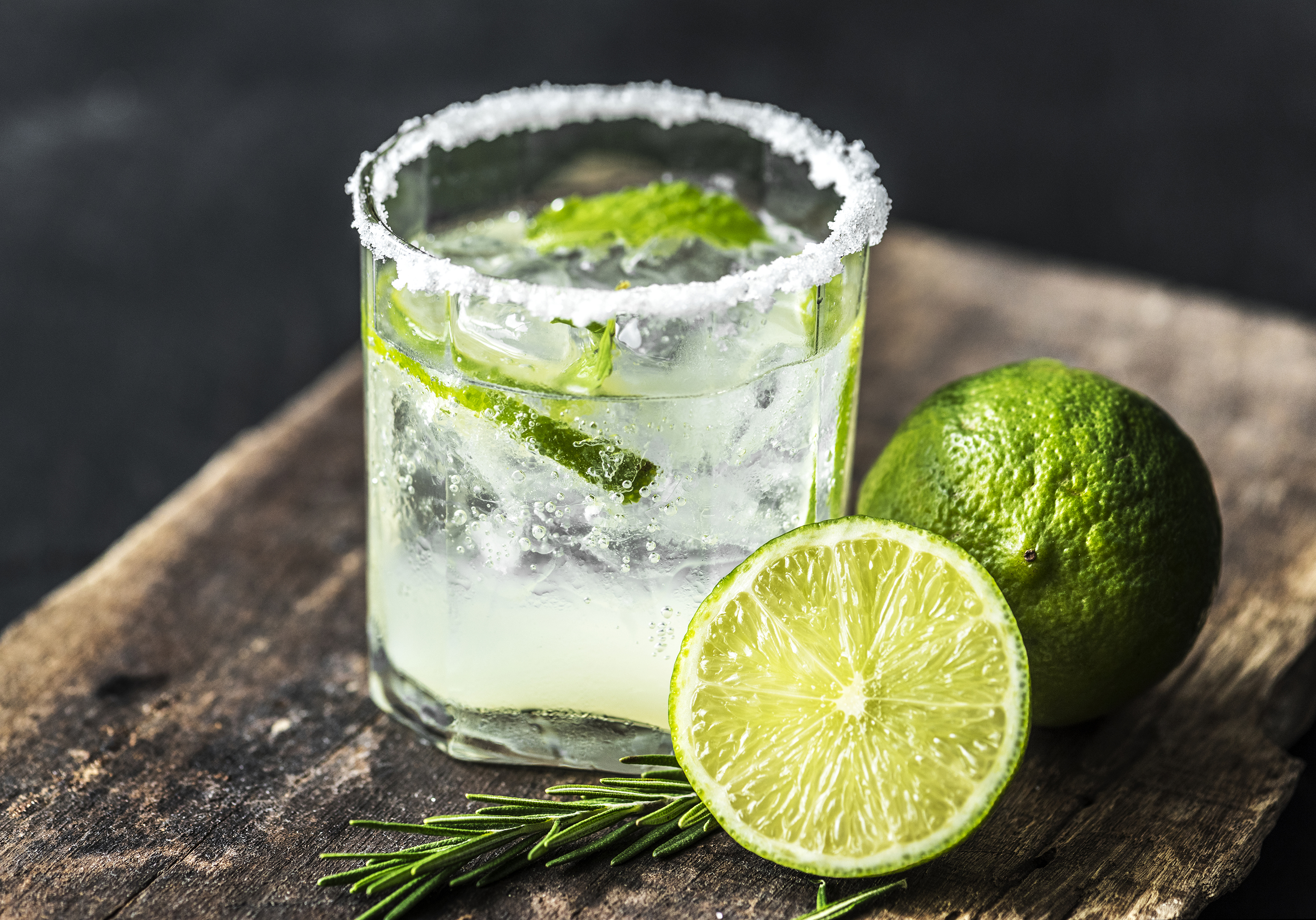 Fresh lime drinks macro shot Fresh lime drinks macro shot